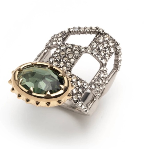 Alexis Bittar Pave Checkerboard Georgian Ring - Picture 1 of 3